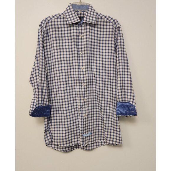 English Laundry Shirt Long Sleeve Button Up Flip Cuff Mens Size 15.5 32/33 - Picture 4 of 16